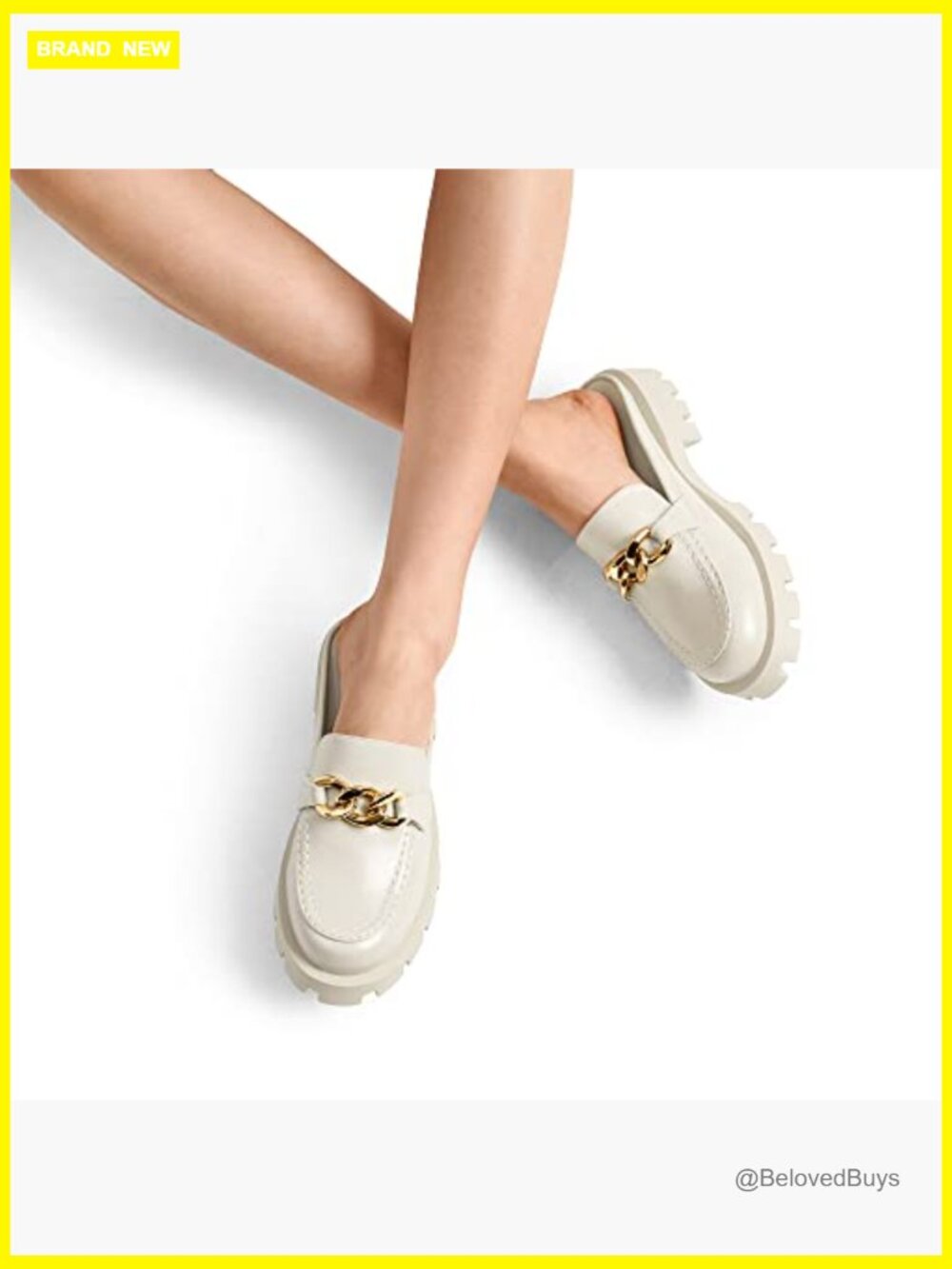 Platform Mules Chunky Slides Slippers Loafers Slip On Comfort Thick Flat - Picture 2 of 7